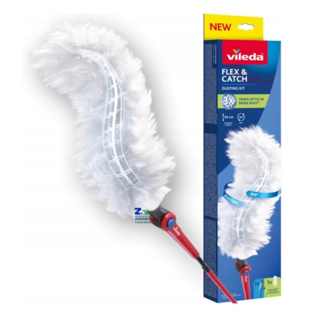 Vileda Flex & Catch Stofdoek met lang handvat