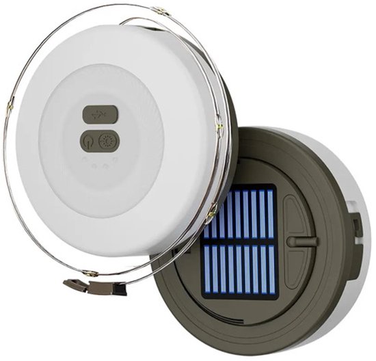 Camping verlichting 2 in 1 solar oplaadbaar en oprolbaar + RGB