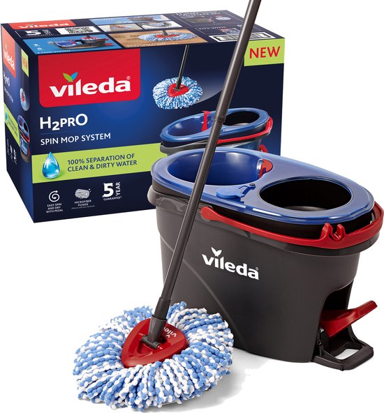 Vileda H2Pro Spin mop en emmer set