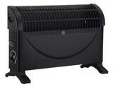 Convector heater 750-1500 Watt small black