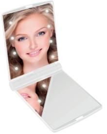 Miroir de poche make-up 8 LED mix