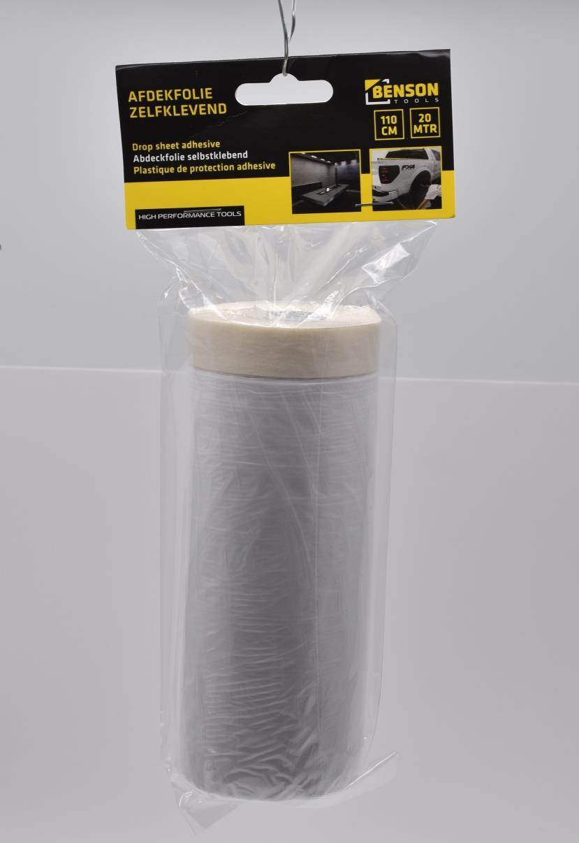 Afdekfolie 110 cm x 20 mtr zelfklevend