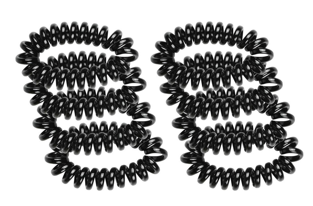 Hair bands wire 8 pcs black