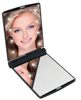 Miroir de poche make-up 8 LED mix