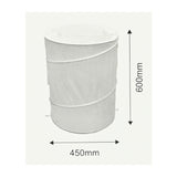 Foldable laundry basket 79 ltr white