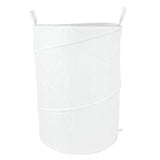 Foldable laundry basket 79 ltr white