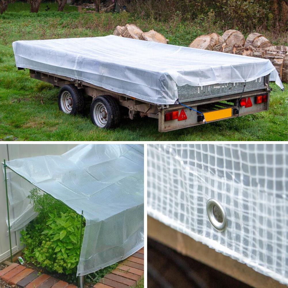 Bâche 3 x 4 m transparente leno