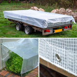 Bâche 3 x 4 m transparente leno