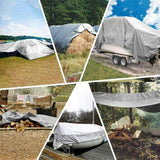 Tarpaulin 4 x 5 m transparent leno