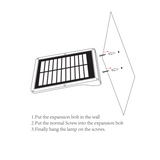 LED wandlamp solar met smart sensor 2200 mAh
