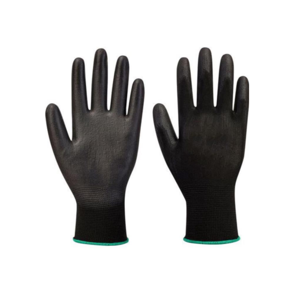 Gants de travail PU noir taille 11